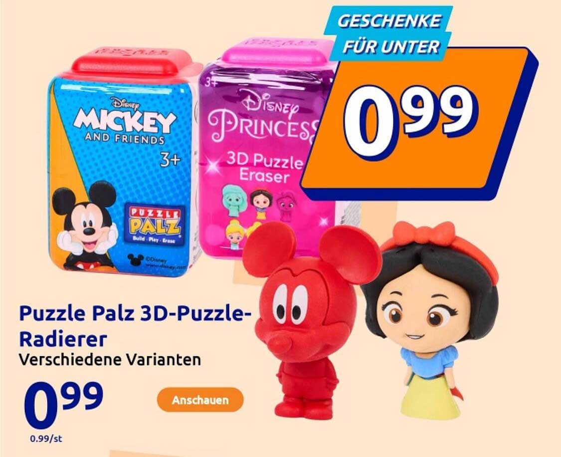 Puzzle Palz 3D-Puzzle-Radierer Verschiedene Varianten