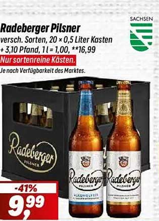 Radeberger Pilsner – 20 x 0,5 Liter Kasten