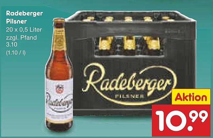 Radeberger Pilsner 20 x 0,5 Liter zzgl. Pfand