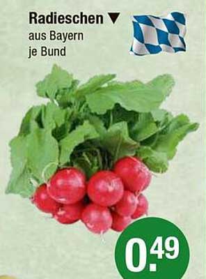 Radieschen aus Bayern je Bund