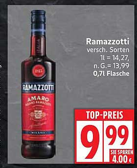 Ramazzotti Amaro 0,7l - Top-Preis!