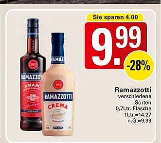 Ramazzotti verschiedene Sorten 0,7 Ltr. Flasche