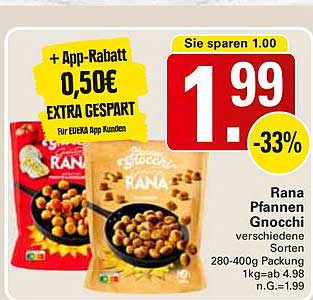 Rana Pfannen Gnocchi verschiedene Sorten 280-400g Packung