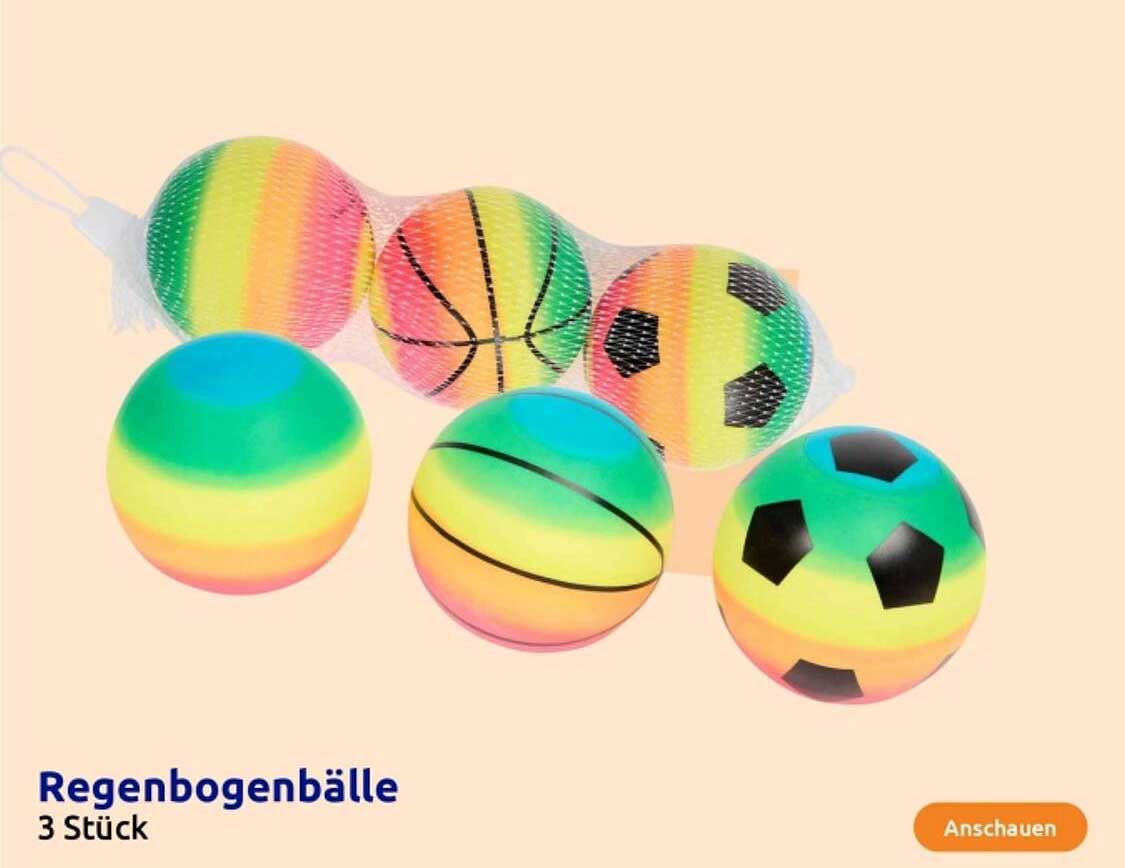 Regenbogenbälle 3 Stück