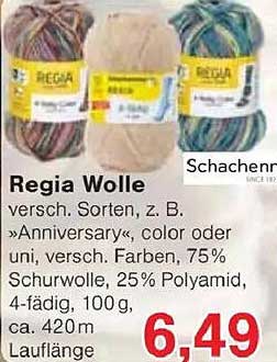 Regia Wolle – versch. Sorten, z. B. »Anniversary«