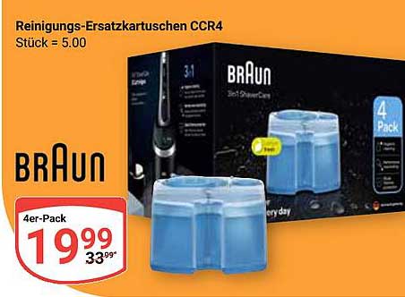 Reinigungs-Ersatzkartuschen CCR4 von Braun
