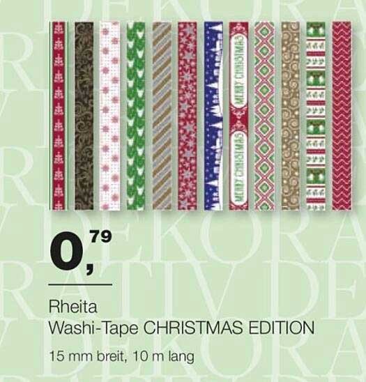 Rheita Washi-Tape CHRISTMAS EDITION