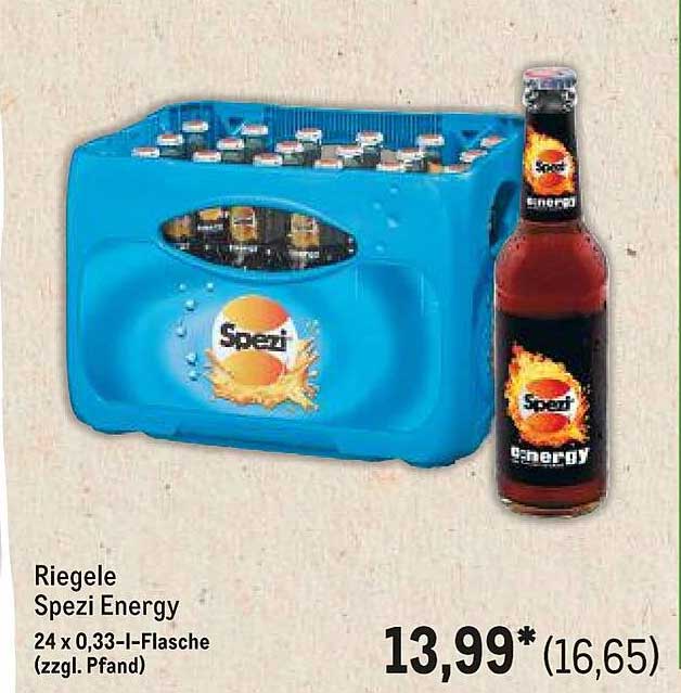 Riegele Spezi Energy 24 x 0,33-l-Flasche (zzgl. Pfand)