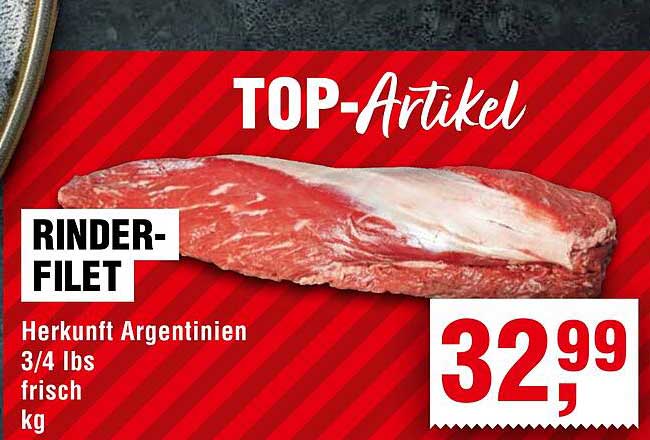 Rinder-Filet - Herkunft Argentinien
