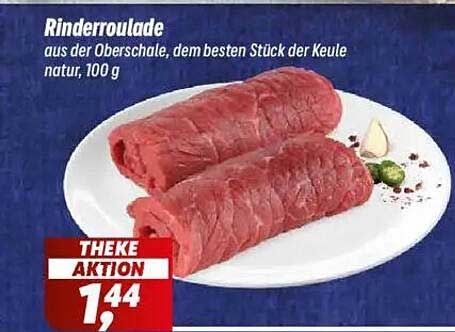 Rinderroulade aus der Oberschale, dem besten Stück der Keule natur, 100 g