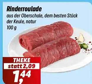 Rinderroulade aus der Oberschale, dem besten Stück der Keule, natur