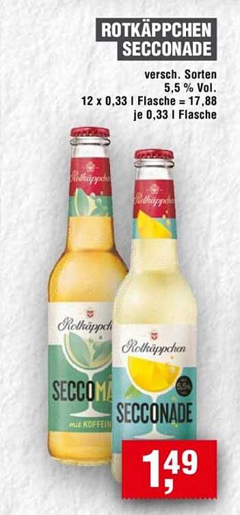 ROTKÄPPCHEN SECCONADE - Verschiedene Sorten, 5,5 % Vol.