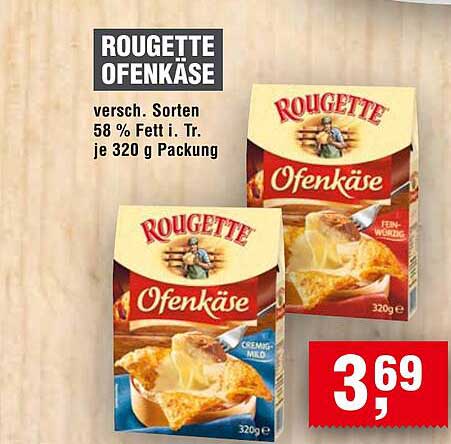 ROUGETTE OFENKÄSE - versch. Sorten