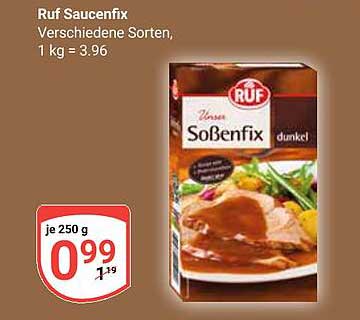 Ruf Saucenfix dunkel – Verschiedene Sorten