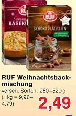 RUF Weihnachtsbackmischung - verschiedenste Sorten, 250-520g