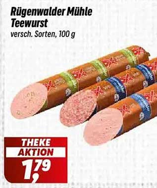 Rügenwalder Mühle Teewurst, verschieden Sorten, 100 g