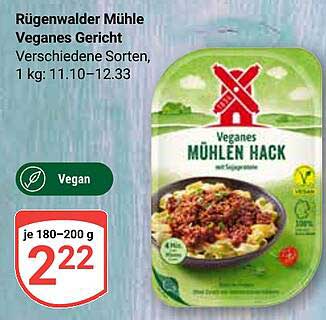 Rügenwalder Mühle Veganes Gericht - Veganes Mühlen Hack