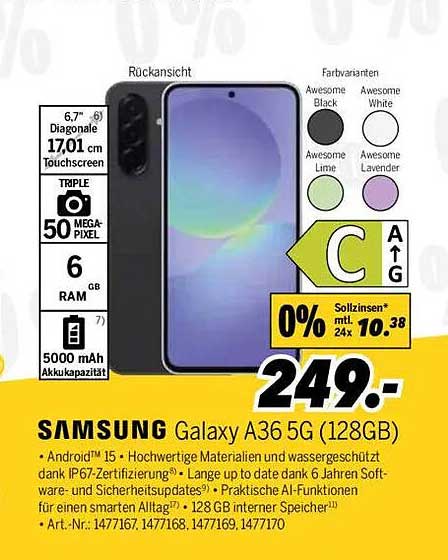SAMSUNG Galaxy A36 5G (128GB)