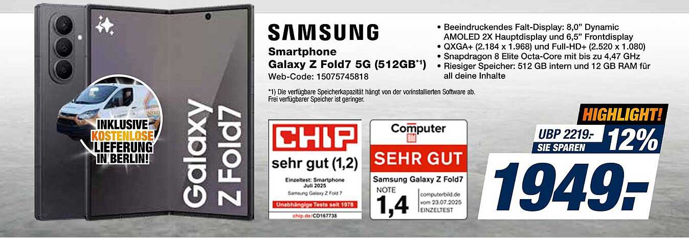 Samsung Galaxy Z Fold7 5G (512GB)