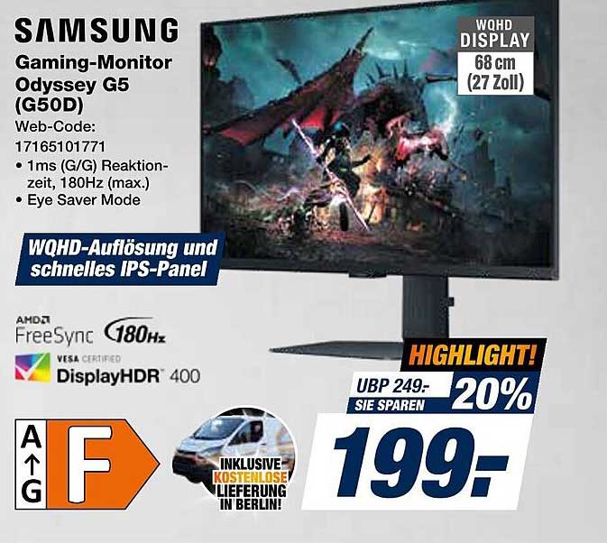 Samsung Gaming-Monitor Odyssey G5 (G50D)