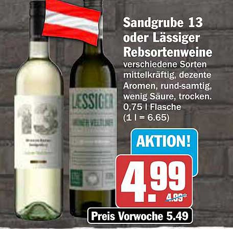 Sandgrube 13 oder Lässiger Rebsortenweine