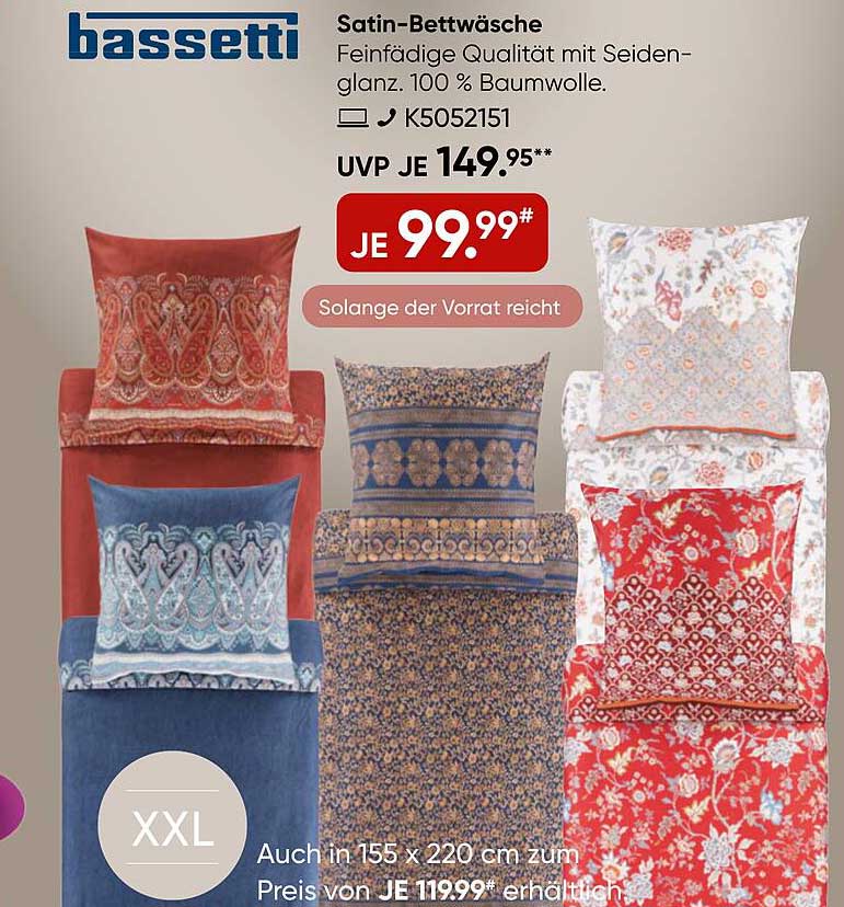 Satin-Bettwäsche von Bassetti - Ein Hauch von Eleganz für Ihr Schlafzimmer
