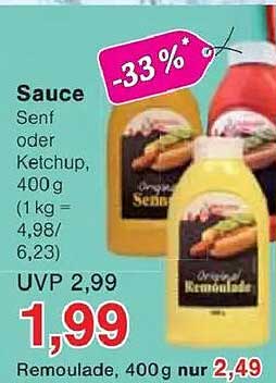 Sauce Senf oder Ketchup, 400 g