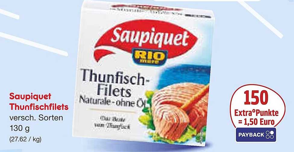 Saupiquet Thunfischfilets verschiedene Sorten 130 g