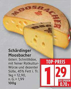 Schärdinger Moosbacher - österreicher Schnittkäse