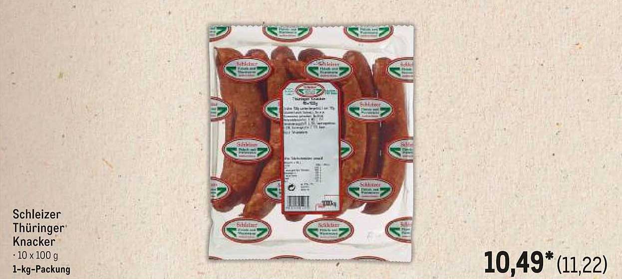 Schleizer Thüringer Knacker - 1-kg-Packung