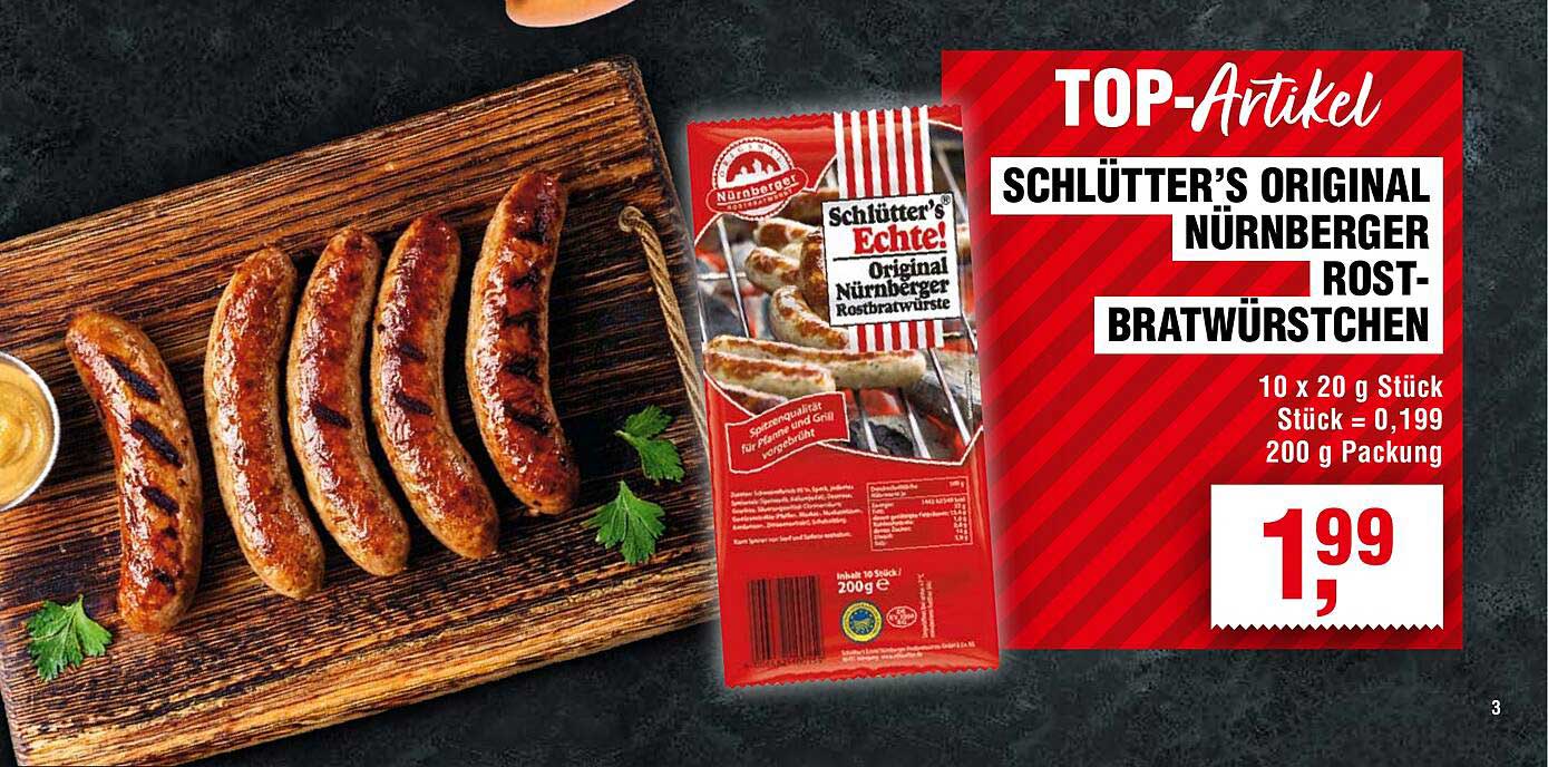 Schlütter's Original Nürnberger Rostbratwürstchen