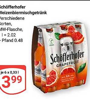 Schöfferhofer Weizenbiermischgetränk - Grapefruit (6 x 0,33 l)