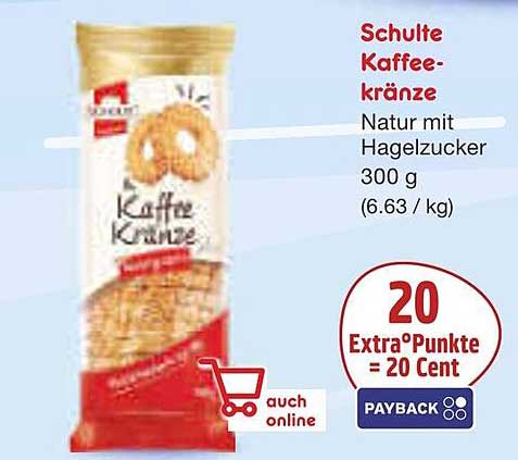 Schulte Kaffee-Kränze Natur mit Hagelzucker 300 g