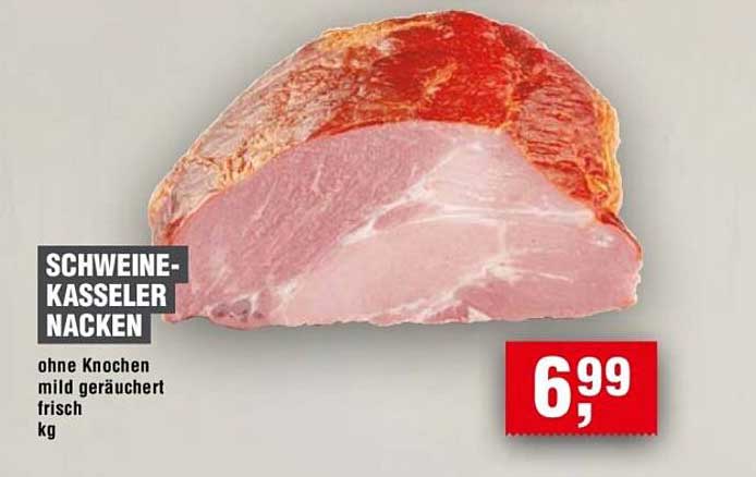 SCHWEINE-KASSELER NACKEN ohne Knochen mild geräuchert frisch kg