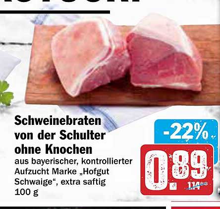 Schweinebraten von der Schulter ohne Knochen - Hofgut Schwaige