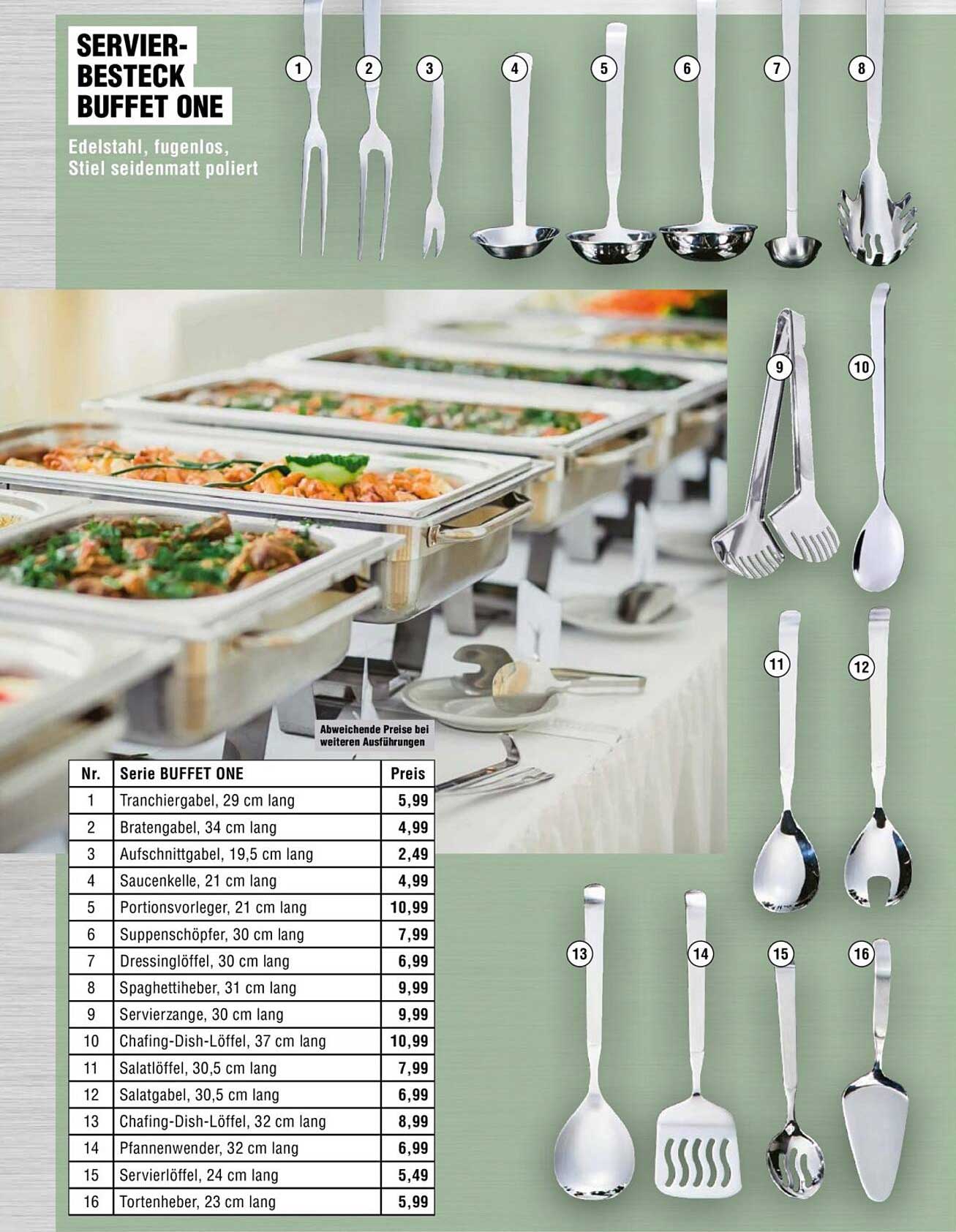 SERVIER-BESTECK BUFFET ONE