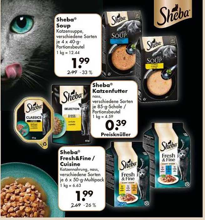 Sheba® Soup Katzensuppe 4 x 40-g Portionsbeutel