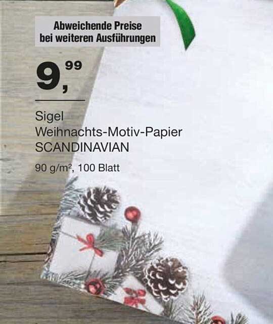 Sigel Weihnachts-Motiv-Papier SCANDINAVIAN