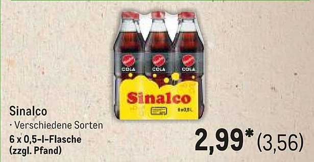 Sinalco 6 x 0,5 l - Verschiedene Sorten