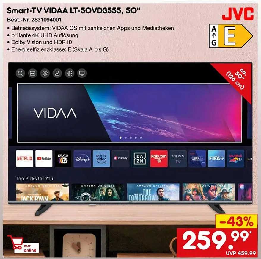 Smart-TV VIDAA LT-50VD3555, 50''