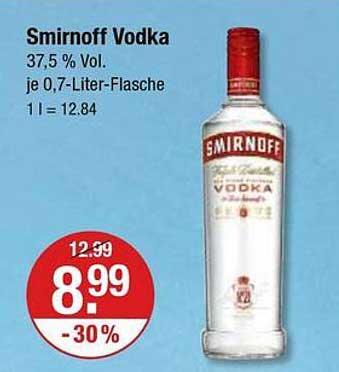Smirnoff Vodka 0,7 Liter Flasche