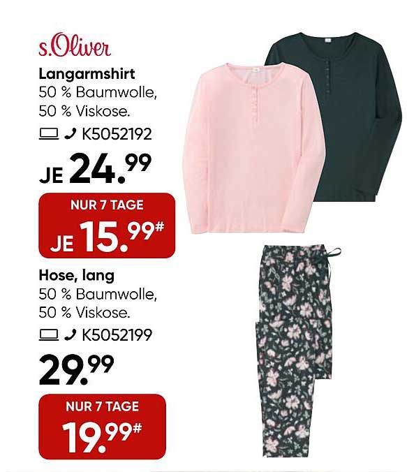 s.Oliver Langarmshirt und lange Hose - Ihr perfektes Freizeitoutfit