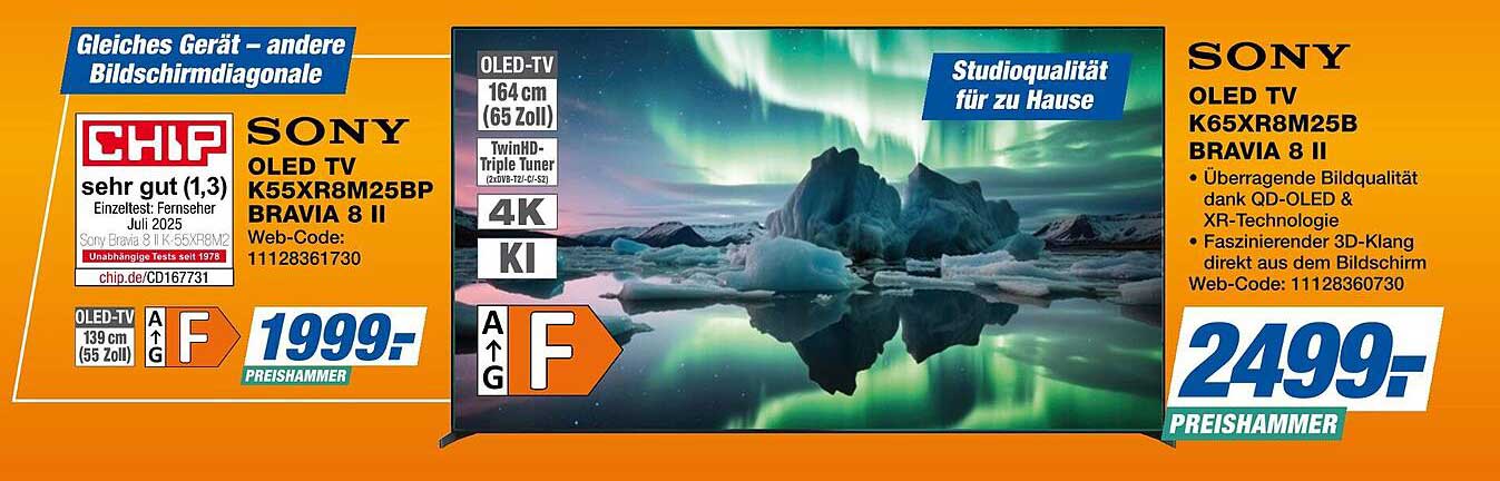 SONY OLED TV K65XR8M25B BRAVIA 8 II