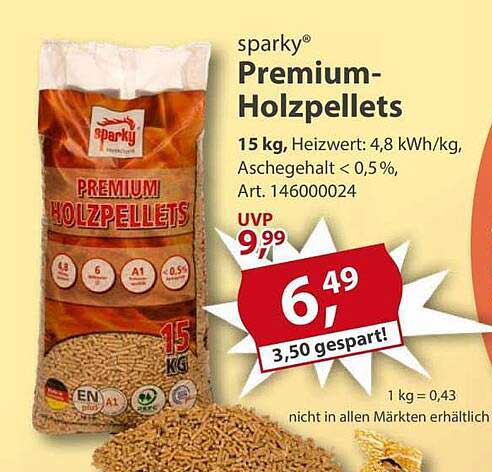 sparky® Premium-Holzpellets 15 kg