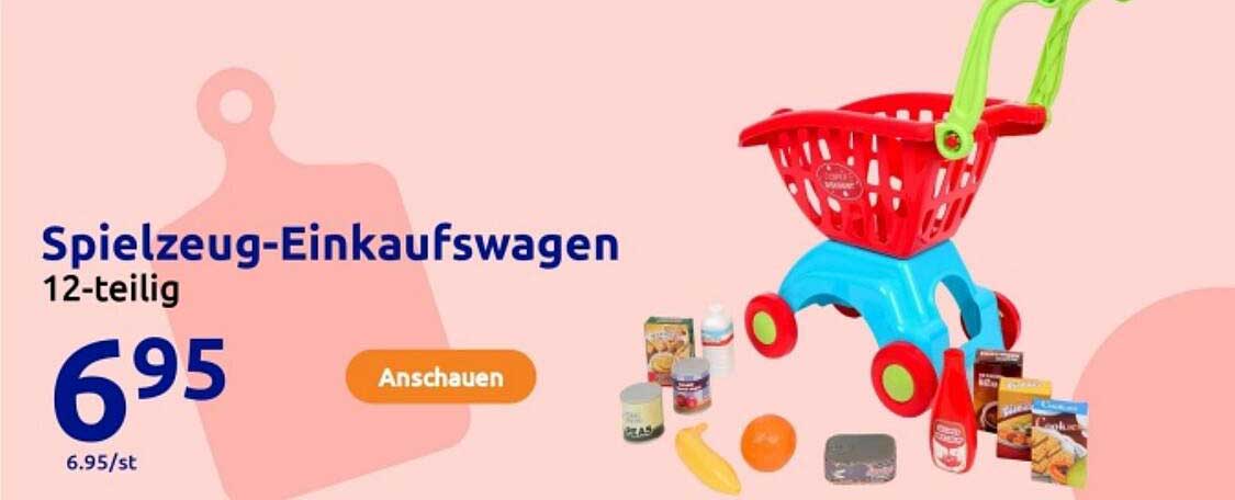 Spielzeug-Einkaufswagen 12-teilig