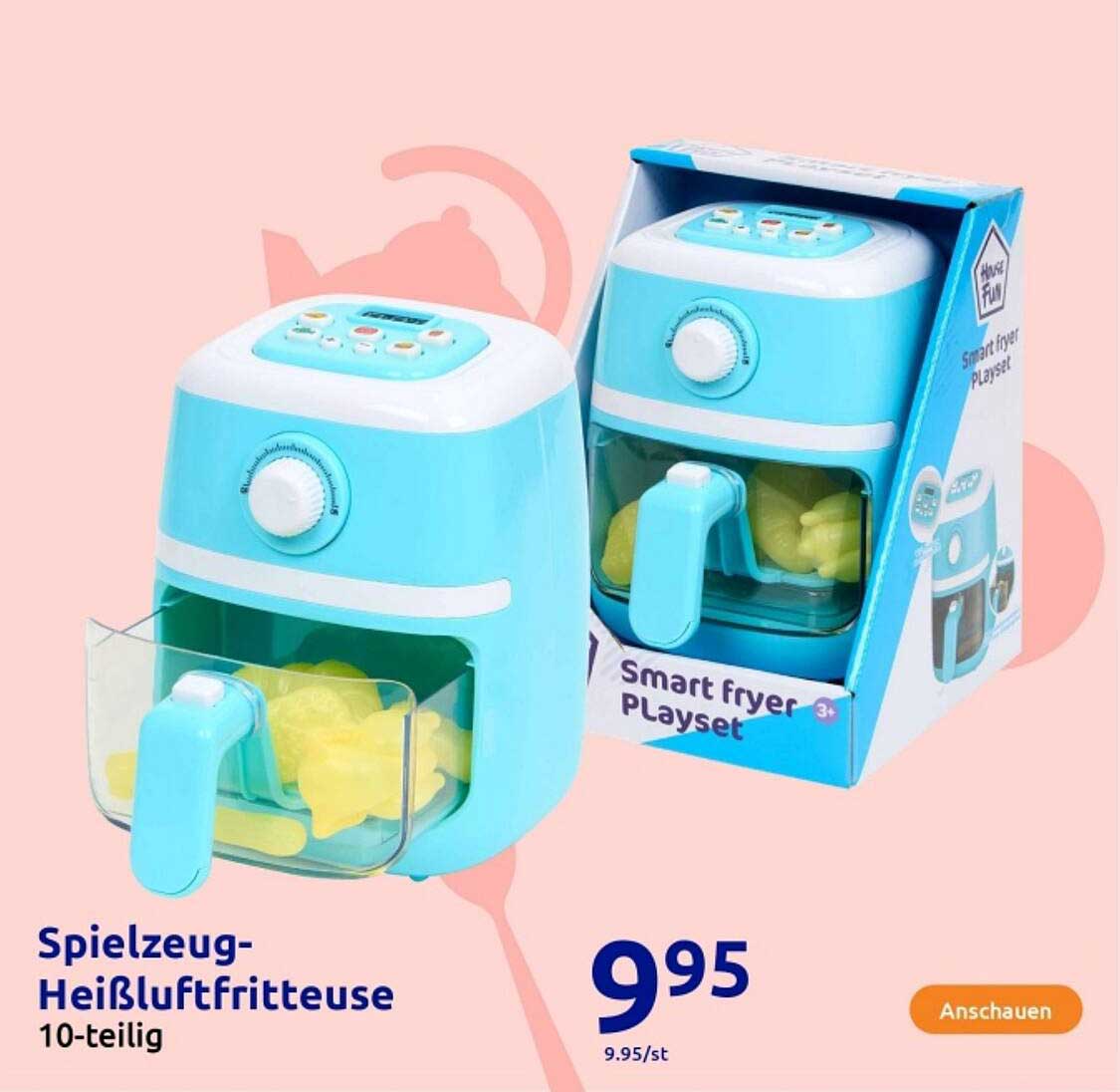 Spielzeug-Heißluftfritteuse 10-teilig