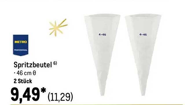 Spritzbeutel 46 cm Ø, 2 Stück