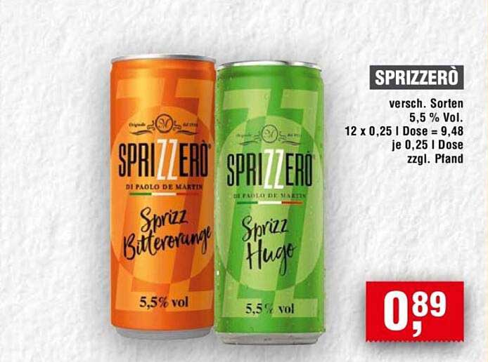 SPRIZZERO - Sprizz Bitterorange & Sprizz Hugo