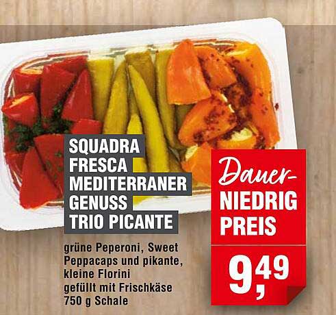 SQUADRA FRESCA MEDITERRANER GENUSS TRIO PICANTE