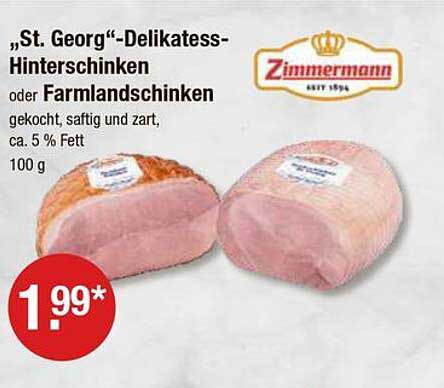 "St. Georg"-Delikatess-HinterSchinken oder Farmlandschinken